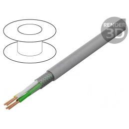 Cablu Ecranat PVC Gri 4x1mm2