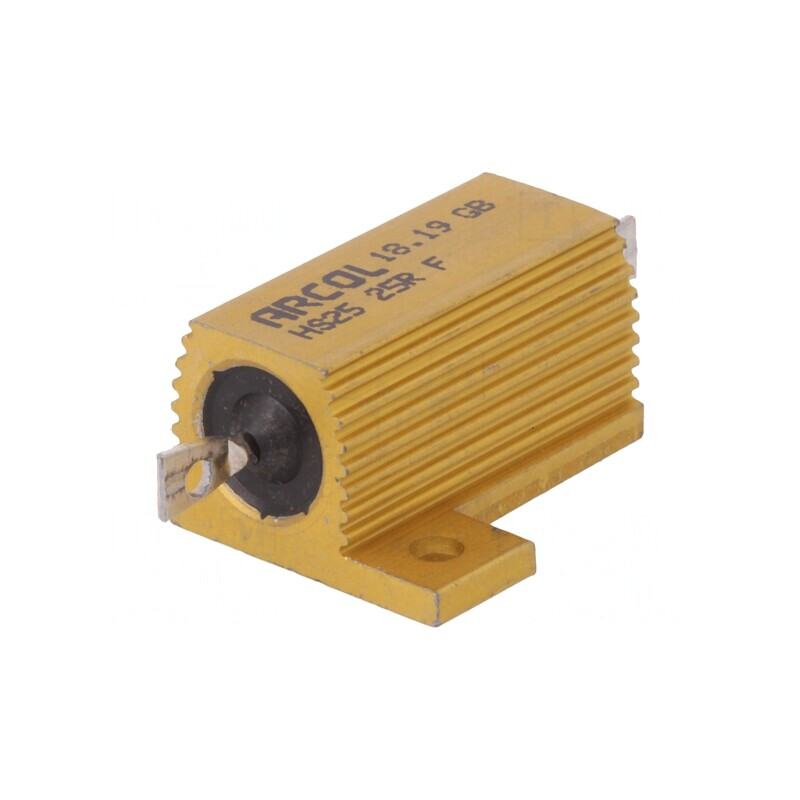 Rezistor Bobinat cu Radiator 25Ω 25W ±1% | Electronic-mag.ro | Componente Electronice