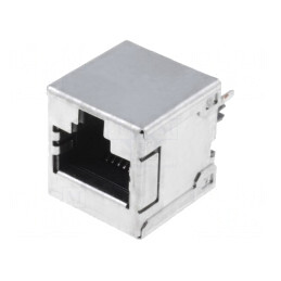Soclu RJ45 8P8C Cat 5e Ecranat Aurit | Electronic-mag.ro | Componente Electronice