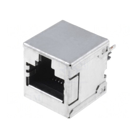 Soclu RJ45 8P8C Cat 5e Ecranat Aurit | Electronic-mag.ro | Componente Electronice
