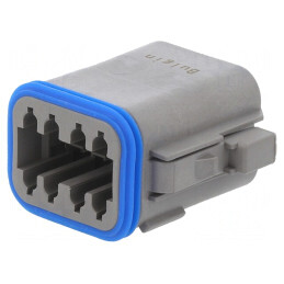 Conector Cablu-Cablu PX0 Mufă Mamă 8 PIN Gri IP68 | Electronic-mag.ro | Componente Electronice