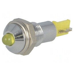 Lampă LED galbenă 24-28V Ø6,2mm IP40 | Electronic-mag.ro | Componente Electronice