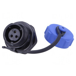 Soclu SP11 mamă cu capac de protecție IP68 5A | Electronic-mag.ro | Componente Electronice