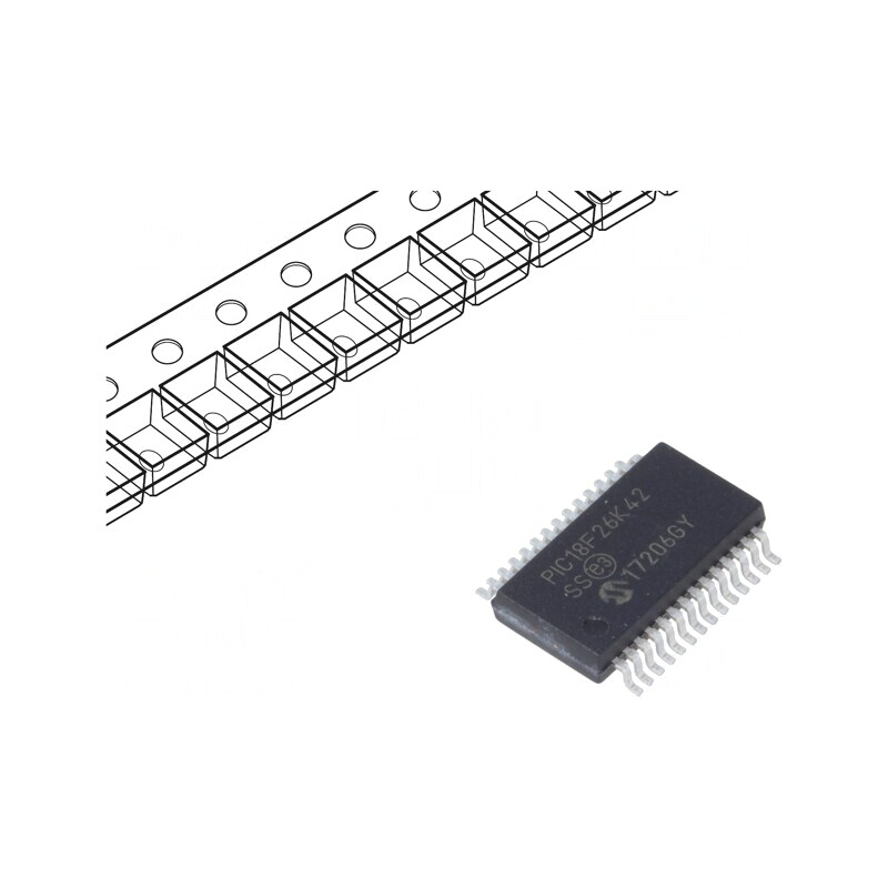 Microcontroler PIC18 64kB 64MHz SMD SSOP28 | Electronic-mag.ro | Componente Electronice