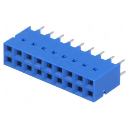 Soclu PCB-PCB mamă 2,54mm 18 pini THT aurit drept | Electronic-mag.ro | Componente Electronice