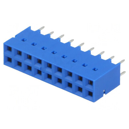 Soclu PCB-PCB mamă 2,54mm 18 pini THT aurit drept | Electronic-mag.ro | Componente Electronice