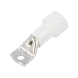 Vârf Inelar Tubular Alb M8 Ø8,5mm 95mm2 Crimpat | Electronic-mag.ro | Componente Electronice