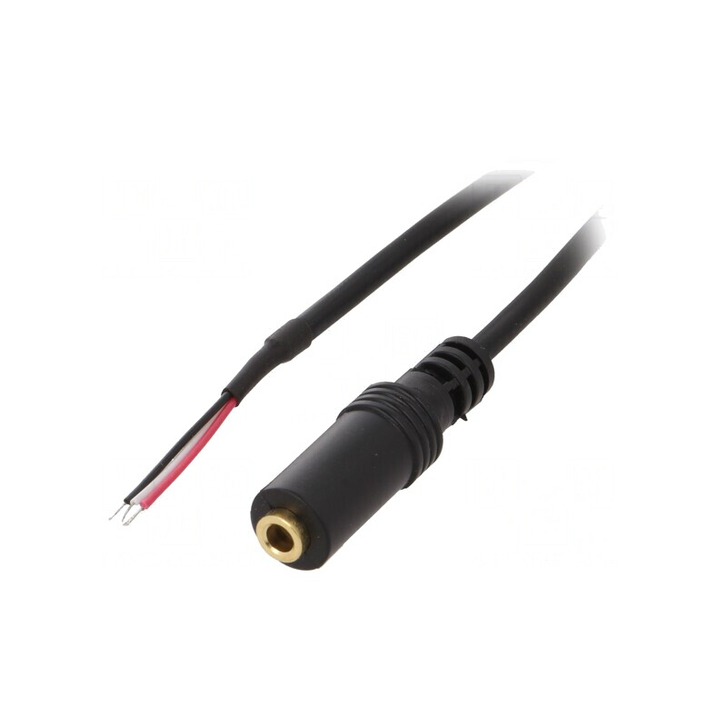 Cablu Stereo Jack 3,5mm Aurit 0,8m Negru | Electronic-mag.ro | Componente Electronice