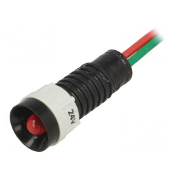 Lampă LED de Control Roșie 24V Ø11mm IP40 | Electronic-mag.ro | Componente Electronice