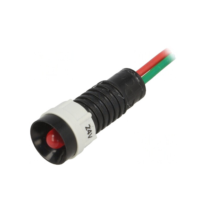 Lampă LED de Control Roșie 24V Ø11mm IP40 | Electronic-mag.ro | Componente Electronice Lampă LED de Control Roșie 24V Ø11mm IP40 | Electronic-mag.ro | Componente Electronice
