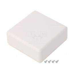 Carcasă universală ABS albă 71x71x21 mm | Electronic-mag.ro | Componente Electronice