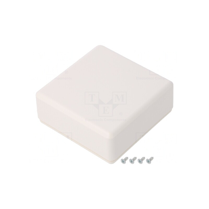 Carcasă universală ABS albă 71x71x21 mm | Electronic-mag.ro | Componente Electronice