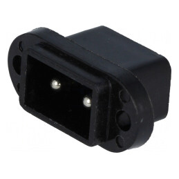 Conector Alimentare AC Soclu 3A 50VAC Polarizate 2 PIN | Electronic-mag.ro | Componente Electronice