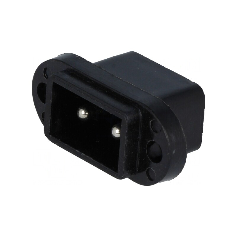 Conector Alimentare AC Soclu 3A 50VAC Polarizate 2 PIN | Electronic-mag.ro | Componente Electronice