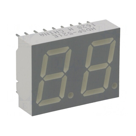 Afişaj LED 7 Segmente Roșu 14,22mm 2 Digits | Electronic-mag.ro | Componente Electronice