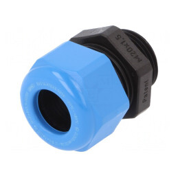 Garnitură de etanșare poliamidă M20 1.5 IP68 negru-albastru | Electronic-mag.ro | Componente Electronice