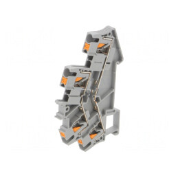Conector Șine 0,14-4mm2 2 Piste 4 Borne Gri Push-In | Electronic-mag.ro | Componente Electronice