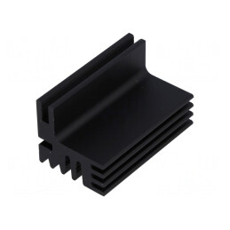 Radiator Negru TO220 50mm x 30mm x 28mm | Electronic-mag.ro | Componente Electronice