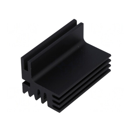 Radiator Negru TO220 50mm x 30mm x 28mm | Electronic-mag.ro | Componente Electronice
