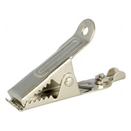 Bornă crocodil fără izolație 25A 50VDC 30mm | Electronic-mag.ro | Componente Electronice