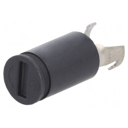 Clemă pe Panou Neagră 5x20mm Ø8,3mm | Electronic-mag.ro | Componente Electronice