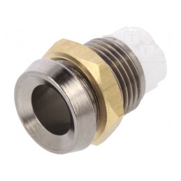 Montură LED 5mm Crom Metal IP66 | Electronic-mag.ro | Componente Electronice
