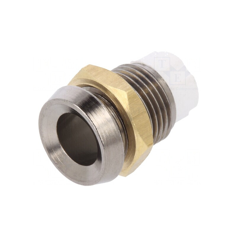Montură LED 5mm Crom Metal IP66 | Electronic-mag.ro | Componente Electronice