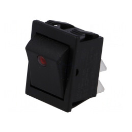 Comutator Rocker DPST ON-OFF 16A 250V Negru | Electronic-mag.ro | Componente Electronice