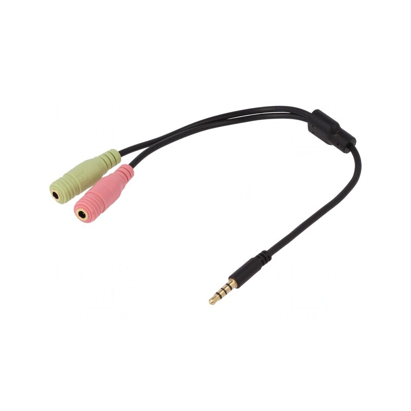 Cablu Audio Jack 3.5mm 3pin la 4pin 150mm | Electronic-mag.ro | Componente Electronice