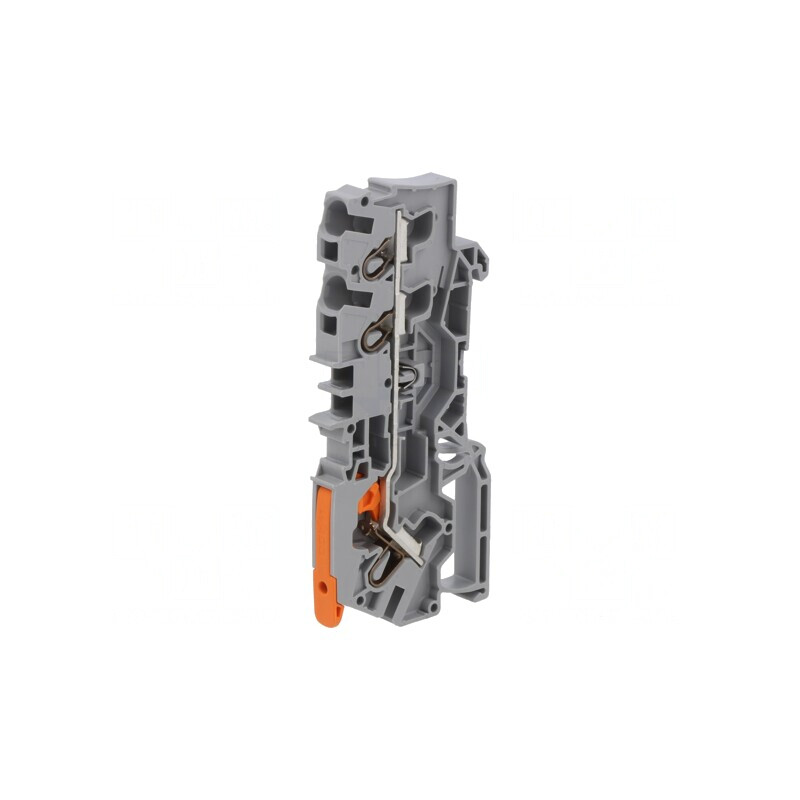 Conector Șine Push-In 0,5-6mm² 3 Borne Gri | Electronic-mag.ro | Componente Electronice