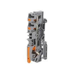 Conector Îmbinare Șine 0,5-6mm2 3 Borne Gri Push-In | Electronic-mag.ro | Componente Electronice