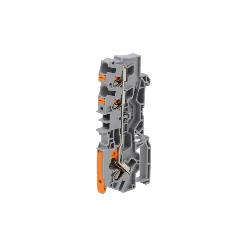 Conector Îmbinare Șine 0,5-6mm2 3 Borne Gri Push-In | Electronic-mag.ro | Componente Electronice