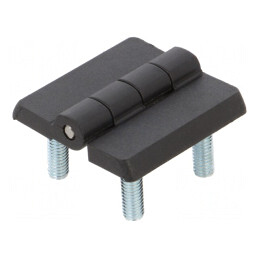 Balama Poliamidă Neagră 30mm cu Bolț Filetat | Electronic-mag.ro | Componente Electronice