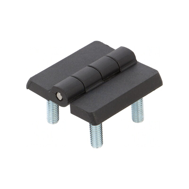 Balama Poliamidă Neagră 30mm cu Bolț Filetat | Electronic-mag.ro | Componente Electronice