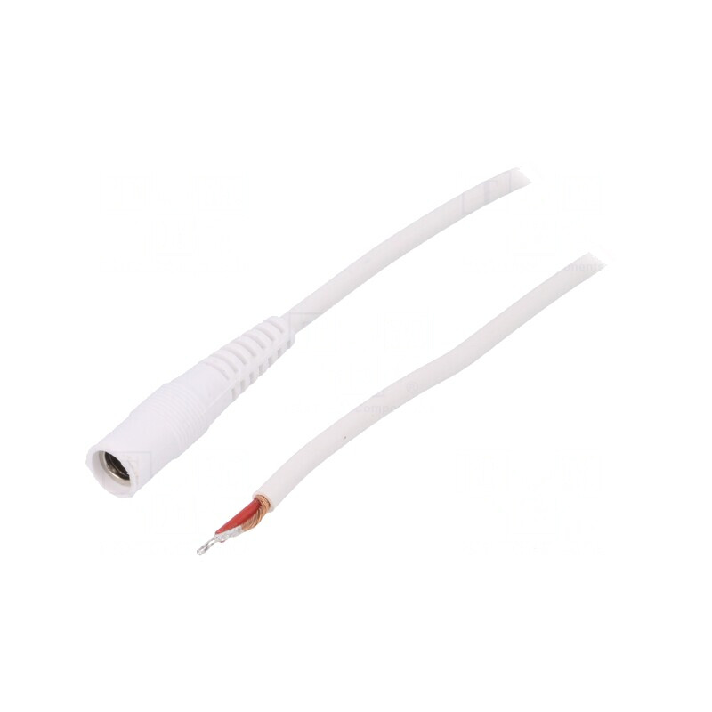 Cablu Alimentare DC 5,5/2,1 Soclu Drept Alb 1,5m | Electronic-mag.ro | Componente Electronice Cablu Alimentare DC 5,5/2,1 Soclu Drept Alb 1,5m | Electronic-mag.ro | Componente Electronice