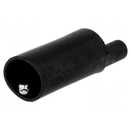 Bornă crocodil 10A neagră 4 mm | Electronic-mag.ro | Componente Electronice