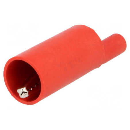 Bornă Crocodil Roșie 10A 4mm | Electronic-mag.ro | Componente Electronice