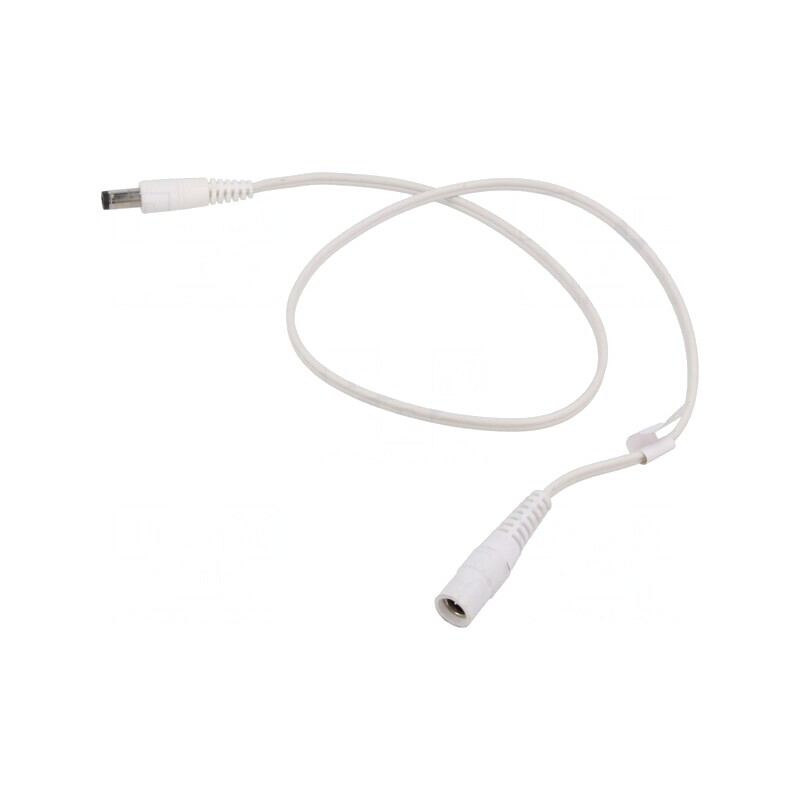Cablu Alb 2x0,5mm2 DC 5,5/2,1 Mufă-Soclu Drept | Electronic-mag.ro | Componente Electronice Cablu Alb 2x0,5mm2 DC 5,5/2,1 Mufă-Soclu Drept | Electronic-mag.ro | Componente Electronice