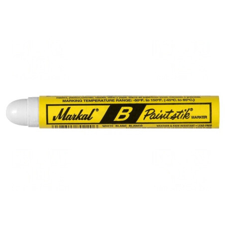 Marker Vopsea Solidă Albă PAINTSTIK B Capăt Rotund | Electronic-mag.ro | Componente Electronice