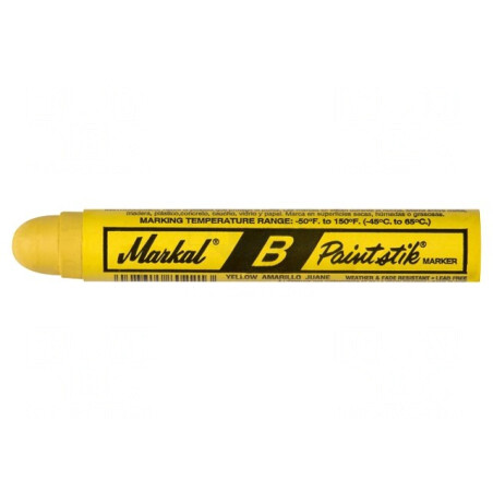 Marker Galben cu Vopsea Solidă PAINTSTIK B - Capăt Rotund | Electronic-mag.ro | Componente Electronice
