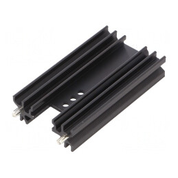 Radiator extrudat negru 63mm TO202/TO218/TO220/TOP3 | Electronic-mag.ro | Componente Electronice