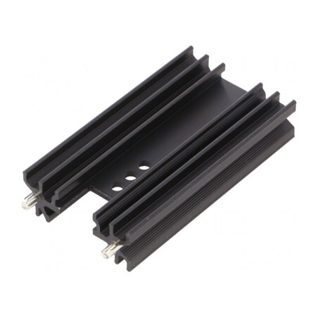 Radiator extrudat negru 63mm TO202/TO218/TO220/TOP3 | Electronic-mag.ro | Componente Electronice