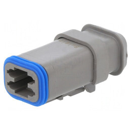 Conector cablu-cablu PX0 4 Pin Gri IP68 | Electronic-mag.ro | Componente Electronice