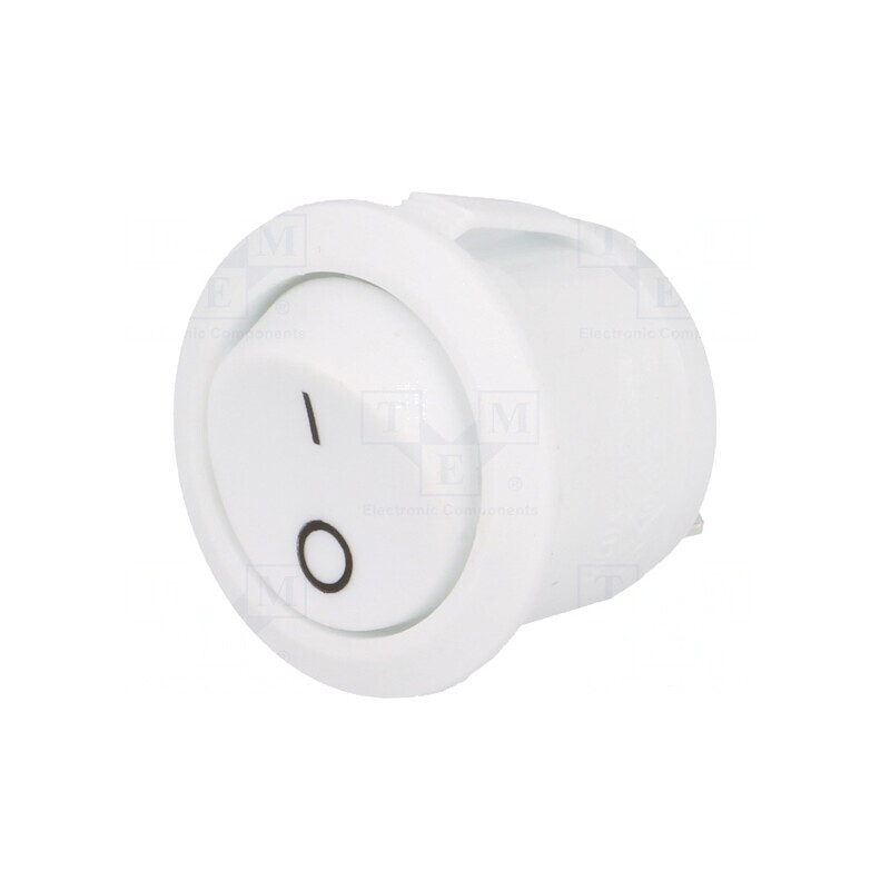 Întrerupător Rocker SPST ON-OFF alb 6A/250VAC | Electronic-mag.ro | Componente Electronice