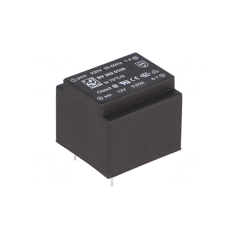 Transformator încapsulat 0,5VA 230V 12V PCB | Electronic-mag.ro | Componente Electronice Transformator încapsulat 0,5VA 230V 12V PCB | Electronic-mag.ro | Componente Electronice