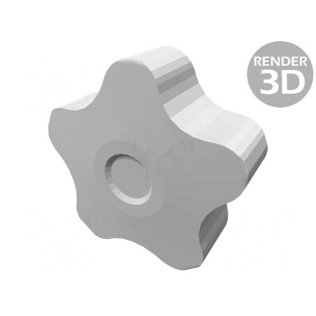 Buton de Reglare 50mm Roșu | Electronic-mag.ro | Componente Electronice