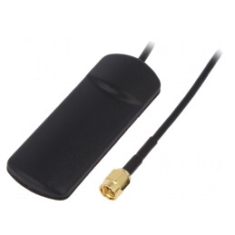 Antenă GSM 2dBi 50Ω 72x25x6,6mm RG174