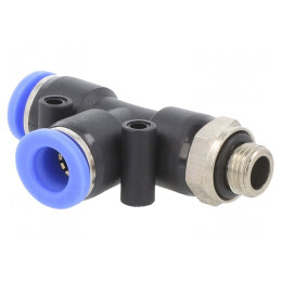 Racord Push-in T cu Ramificație G 1/8, 0,95-15 bar | Electronic-mag.ro | Componente Electronice