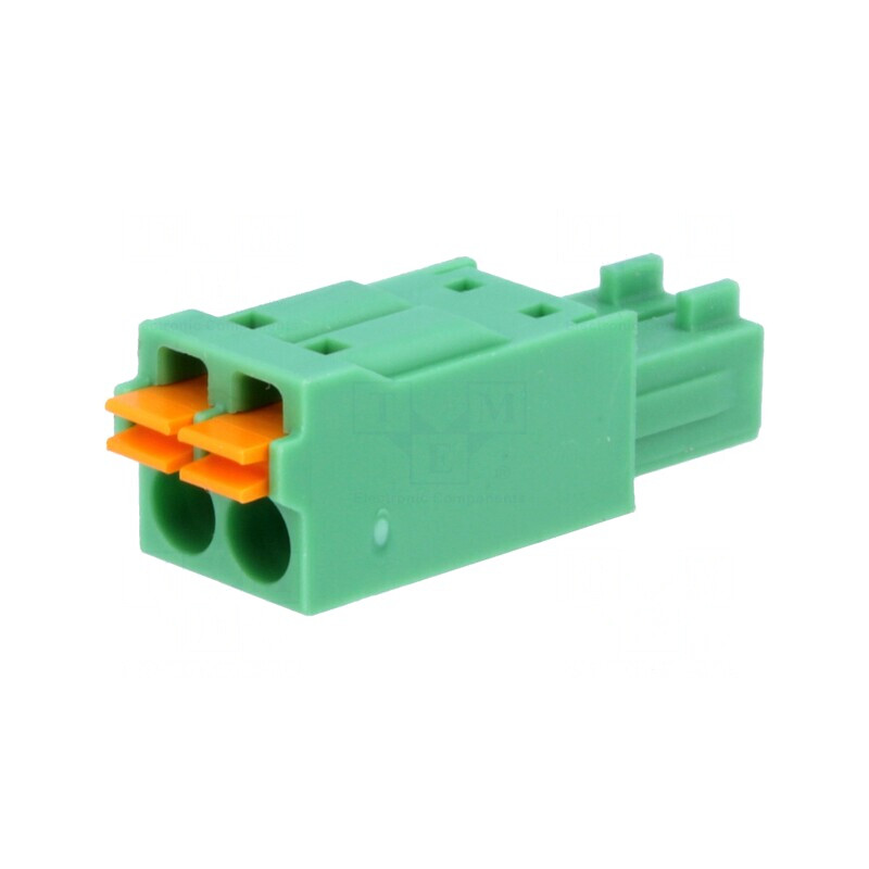Regletă de conexiuni deconectabilă 2 piste 3,5mm drept | Electronic-mag.ro | Componente Electronice
