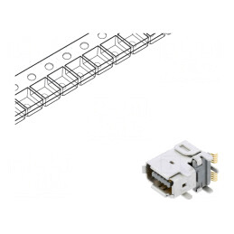 Conector IX Industrial 10 PIN Aurit SMT | Electronic-mag.ro | Componente Electronice